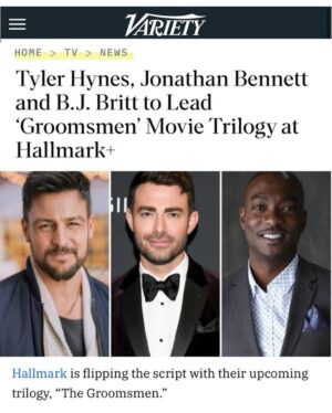 Tyler Hynes Instagram - We can’t wait you to meet THE GROOMSMEN, this fall streaming on Hallmark Plus