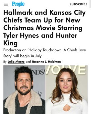 Tyler Hynes Instagram - Remember that thing I did with the Kansas City Chiefs 🏈 that looked like a movie but wasn’t a movie...well…it’s a movie now. ;)

That doesn’t happen without a lot of people being very thoughtful and creative about how to give all who might enjoy this just the right experience. 

Thanks to all the publications, online enthusiasts and news outlets that seemed to be tickled by this news.

I included a few but I’ll list some of the other lovely places that were excited to share the announcement. 

Congrats everyone at @hallmarkchannel & @chiefs @nfl for pulling off what’s never been done. 

And to everyone who’s about to start the journey of making this film, giddyup 🤠 we’re going to Kansas City, the home of two organizations connected by a spirit rarely seen. 

👑 @hunterking @ed_begley_jr 
🤍 @lhdhallmark @mrsjp24 @candicemeghan @julie_sherman_wolfe @davidwulf John Putch @dabbot1  @lindseyroy26 @anniehowellpr @djhindustani @i_am_sweet_sam @megvantine @rantsandraves411 @poperandy @atipam @sillypants85 
@mrsjennylatz @alyssa.osheim 

Red Kingdom! 🏈⚡️🎬

( I tried to tag everyone, if I couldn’t find ya please comment and I’ll try to add you 🙏🏻🤍😊)

@variety / @emilylongeretta 
@hollywoodreporter 
@deadline / @lynette.rice
@entertainmentweekly 
@todayshow @carsondaly @jennabhager @hodaandjenna @hodakotb 
@indiewire
@thewrap 
@people / @juliaaamoore , @breannenyc
@entertainmenttonight 
@forbes / @justcathy331
@newsweek 
@nbcnews 
@espn 
@sportsillustrated
@cbssports 
@yahoosports 
@foxnews 
@usweekly /  @johnnimacke
@ftwusatoday 
@tmz_tv
@holausa /  @alimariehurtado
@bleacherreport 
@tvinsider /  @avery__thompson
@outkickthecoverage / @matt_reigle
@athlonsports 
@dubewilson
@justjared
@soapsdotcom /  @thekristynburtt
@upi 
@brobible 
@on3 
@atozsportsfilmroom 
@tvfanatic_official / @carissapavlica
@tvshowsace / @georgiamakitalo
@sportsbusinessjournal
@fangirlish /  @erinelizabethgross
@chatsports
@thekansascitystar 
@arrowheadpride / @pgsween
@fox4kc 
@kctv5 /  @katiethebyrd
@kcur893 / @savannah_hawley , @gabrieljr
@thespundotcom 
@vitalthrills 
@presspassla