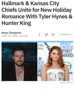 Tyler Hynes Instagram - Remember that thing I did with the Kansas City Chiefs 🏈 that looked like a movie but wasn’t a movie...well…it’s a movie now. ;)

That doesn’t happen without a lot of people being very thoughtful and creative about how to give all who might enjoy this just the right experience. 

Thanks to all the publications, online enthusiasts and news outlets that seemed to be tickled by this news.

I included a few but I’ll list some of the other lovely places that were excited to share the announcement. 

Congrats everyone at @hallmarkchannel & @chiefs @nfl for pulling off what’s never been done. 

And to everyone who’s about to start the journey of making this film, giddyup 🤠 we’re going to Kansas City, the home of two organizations connected by a spirit rarely seen. 

👑 @hunterking @ed_begley_jr 
🤍 @lhdhallmark @mrsjp24 @candicemeghan @julie_sherman_wolfe @davidwulf John Putch @dabbot1  @lindseyroy26 @anniehowellpr @djhindustani @i_am_sweet_sam @megvantine @rantsandraves411 @poperandy @atipam @sillypants85 
@mrsjennylatz @alyssa.osheim 

Red Kingdom! 🏈⚡️🎬

( I tried to tag everyone, if I couldn’t find ya please comment and I’ll try to add you 🙏🏻🤍😊)

@variety / @emilylongeretta 
@hollywoodreporter 
@deadline / @lynette.rice
@entertainmentweekly 
@todayshow @carsondaly @jennabhager @hodaandjenna @hodakotb 
@indiewire
@thewrap 
@people / @juliaaamoore , @breannenyc
@entertainmenttonight 
@forbes / @justcathy331
@newsweek 
@nbcnews 
@espn 
@sportsillustrated
@cbssports 
@yahoosports 
@foxnews 
@usweekly /  @johnnimacke
@ftwusatoday 
@tmz_tv
@holausa /  @alimariehurtado
@bleacherreport 
@tvinsider /  @avery__thompson
@outkickthecoverage / @matt_reigle
@athlonsports 
@dubewilson
@justjared
@soapsdotcom /  @thekristynburtt
@upi 
@brobible 
@on3 
@atozsportsfilmroom 
@tvfanatic_official / @carissapavlica
@tvshowsace / @georgiamakitalo
@sportsbusinessjournal
@fangirlish /  @erinelizabethgross
@chatsports
@thekansascitystar 
@arrowheadpride / @pgsween
@fox4kc 
@kctv5 /  @katiethebyrd
@kcur893 / @savannah_hawley , @gabrieljr
@thespundotcom 
@vitalthrills 
@presspassla