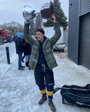 Tyler Johnston Instagram - Excited to play again at this year’s BCHL Alumni & Friends outdoor game🏒
