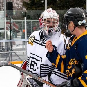 Tyler Johnston Instagram - What a weekend! First time playing on an outdoor rink 🤘

Geoff Courtnall asked me if they were putting plexiglass up every time I shot. 

Appreciate the invite @bchockeyleague 👏