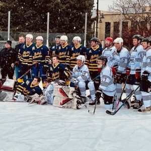 Tyler Johnston Instagram - What a weekend! First time playing on an outdoor rink 🤘

Geoff Courtnall asked me if they were putting plexiglass up every time I shot. 

Appreciate the invite @bchockeyleague 👏