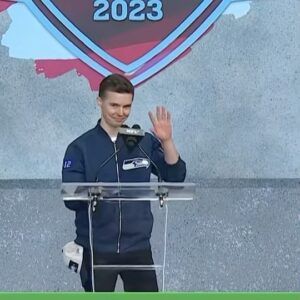 Tyler Johnston Instagram - WONDROUS ✨

The Seahawks 123rd overall pick was announced by ‘Letterkenny’ star Tyler Johnston (@tylerjbjohnston) 🇨🇦 

@seahawkscanada | #NFLDraft