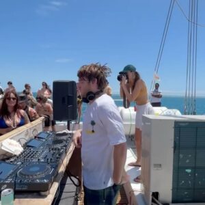 Tyler Marenyi Instagram - Played my first ever sets with no shoes on last week!!🌴 What an unbelievable experience flying to Fiji to for music. I had such a good time meeting so many festival goers and artists. From witnessing a Bonobo set on a floating bar in the middle of the ocean to playing my own set to close out main stage on the beach, It was such a cool, intimate experience. I love you @yourparadise and can’t wait to be back! 🔮