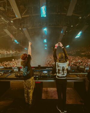 Tyler Marenyi Instagram - RAMPAGE WTF!! This was the best show I think I’ve ever played in Europe. Truly next level energy the entire set. The absolute perfect place to host the final DRMVRSE set. So grateful for this incredible night!! 😍

MASSIVE shoutout to my crew who spent 80  hours the last two weeks busting their asses to translate the DRMVRSE show to a stage this large. They came thru and really helped make this show next level. @capn_chuck @arengoldd @nicelasers @rubikz_visual 

Lastly thanks to my bro @frankynuts for coming out to premiere our new song!! Gonna post a preview of that one soon 🔥❤️🔮

📸/🎥: @tessapaisan