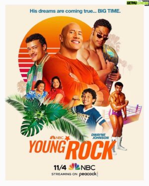 Uli Latukefu Instagram - Here.. we.. go!

Mark your iPhones and Androids because NOVEMBER 4th on @nbc and @peacocktv, Young Rock returns. And we’re turning it UP🤨💪🏽

#youngrock
#fiercebabyproductions
@sevenbucksprod