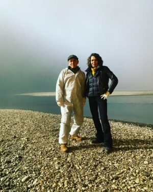 Ulrike Folkerts Instagram - #spooky #drehort #rhein #tatort #avatar mit meinem Kollegen @peterespeloer @ulrike_folkerts