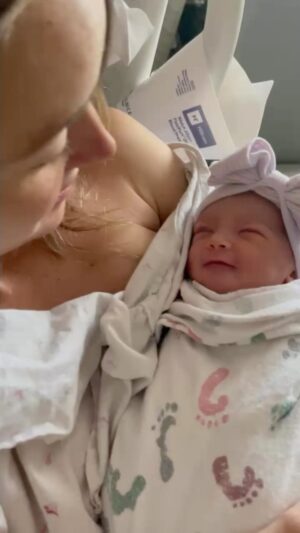 Urijah Faber Instagram - So excited to meet this little Angel… Violet Rae Bruce! My baby sister and little “big” brother just became Mom and Dad! Cali and Rome’s first cousin, mine and @rhinofaber first niece. #Blessed @michaellala333 @maximum_enforcement So proud of you guys!