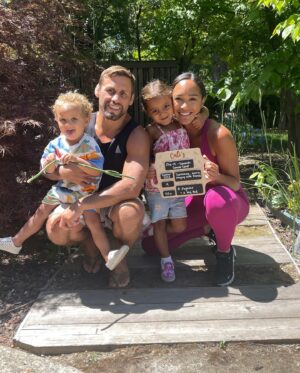 Urijah Faber Instagram - Our little Boss is growing up! So cool to see Cali thriving…just a few tears and a few objections before marching herself into the first day of Spanish Pre-School. Such a tough, brave Pequeña hermosa jefa 😎😍. Zoom into Cali’s board, @jaslyn found out Cali wants to be a “fighter” when she grows up 😅. I’m hoping not, but zero doubt we will have a bilingual world champ on our hands if Cali keeps that energy…@danawhite get your check book ready 😂.