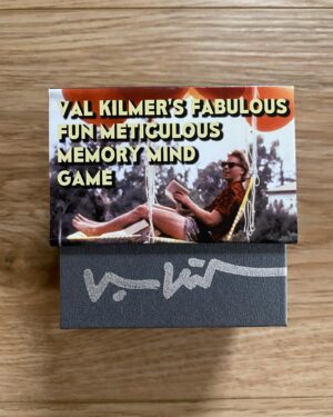 Val Kilmer Instagram - Best day to all! 
I had an idea while selecting artwork for a gallery show. Inspired by a childhood game we called pairs, I created 
VAL KILMER’S FABULOUS FUN METICULOUS MEMORY MIND GAME with custom images from my movies and artwork. It’s a memory game with 24 pairs on 28 cards. 
Find matching pairs, and the player with the most pairs wins. 
I hand-signed each of the 20 gift boxes 😉
Enjoy! ♥️
