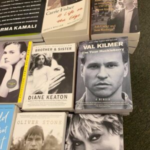 Val Kilmer Instagram - I forgot to mention that the paperback edition of my memoir 'I'm Your Huckleberry' from @simonandschuster was released last week. Someone saw it resting on a front table at Barnes & Noble.

I'm humbled by the company I'm sharing, though what I love most about this photo, is that the book is resting along side @diane_keaton ‘s wonderful memoir. Dear Diane was at @helmelstudios last week to view the current exhibition with artist @victor_castillo_art .

Don't you just love serendipitous connections?