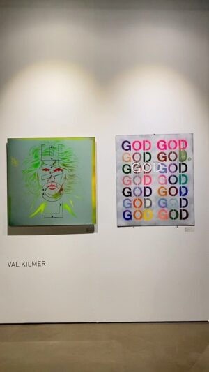 Val Kilmer Instagram - Opening Night of the LA Art show was a hit!
I have a collection of my own on display at this show, pieces that speak to the depths of the human soul. These pieces are more than just paint on canvas - they are a journey through the innermost emotions and experiences that make us who we are. 
Each stroke of the brush tells a story of pain, joy, love, and loss, and invites you to get lost in the rich tapestry of colors and textures.
Don’t just buy a piece of art - buy a piece of someone’s heart and soul.
Catch this at the Los Angeles Convention center now through Sunday Feb. 19th
Check out kampkilmer on Twitter!
The pieces are also available through nifty gateway you can find that link in my bio.