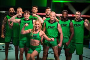 Valentina Shevchenko Instagram - Team Bullet present ! The best team 💪💪💪

This picture was taken right before the fights! 
You definitely could see who is fighting next 👊

Did you all watched Episode 2 of @ultimatefighter
on ESPN? 

Not everything going how we expect,  but I definitely can say this guys no matter what will shi ne bright ✨️
I saw their dedication and desire to be better every single training! 
They went through the #Shaolin style trainings ! 

All the obstacles on our way is making us stronger and unstoppable! 💪💪💪

#TeamBullet #TeamShevchenko #TUF32
📷 @therichiebanks