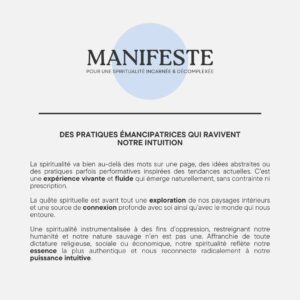 Vanessa DL Instagram - ✨ Manifeste pour une spiritualité incarnée et décomplexée ✨

Le Larousse définit un manifeste comme une « proclamation destinée à attirer l'attention du public, à l'alerter sur quelque chose. »  Pour moi, ce manifeste est  plus qu'une simple publication ; c'est une réponse à un besoin viscéral de prendre position.

Au cours des derniers mois, sans trop savoir pourquoi, j'ai ressentie une urgence de l'écrire, non seulement pour me rappeler mes propres convictions dans les moments de doute, mais aussi pour offrir un phare à celles et ceux qui pourraient en avoir besoin. 

Parce que oui, ce que j'observe aujourd'hui me fait parfois peur, mais je refuse de jeter le bébé avec l'eau du bain. Au lieu de cela, je choisis d'élever ma voix et d'ouvrir la conversation.

C'est donc avec une nervosité dans le creux du ventre que je vous présente ce manifeste pour une spiritualité incarnée et décomplexée. 

Il est imparfait, et c'est intentionnel : l'évolution est au cœur de ma vision de la spiritualité. Honorer le mouvement naturel de nos vies et poursuivre cette quête à travers nos pratiques est essentiel.

🙏🏼 Aimez, commentez et partagez pour soutenir.
💬 Je serais ravie de savoir ce qui résonne en vous. Y a-t-il quelque chose que vous aimeriez ajouter?

PS : Je ne prétends pas que ce manifeste soit le guide ultime pour vivre une spiritualité saine. Mon intention n'est pas d'imposer cette vision à qui que ce soit, mais simplement de partager ma perspective avec vous.

Merci pour votre soutien et votre curiosité. 🌟