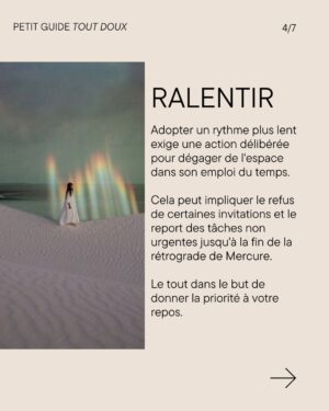 Vanessa DL Instagram - À l'aube d'une nouvelle rétrograde de Mercure, il est toujours bon de se rappeler que ce transit regorge de potentiel.

Voici donc un petit guide «tout doux» pour vous accompagner au cours des trois semaines à venir.

Vous y trouverez : 
🗓️ Les dates importantes
💡 Des petits trucs et conseils
💭 Une question de réflexion

Pour en savoir plus, on jase plus longuement dans le dernier épisode du podcast Mystique ! 

#mercureretrograde #astrologie #mystique