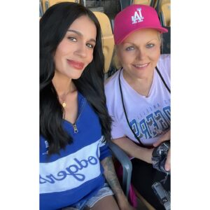 Vanessa Giselle Instagram - celebrating the 4th with my mama & baseball⚾️🌭🥤🍿🎇✨💛👩🏻👱🏻‍♀️🧢💥🎆❤️‼️ @dodgers #fourthofjuly