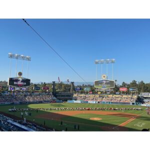 Vanessa Giselle Instagram - celebrating the 4th with my mama & baseball⚾️🌭🥤🍿🎇✨💛👩🏻👱🏻‍♀️🧢💥🎆❤️‼️ @dodgers #fourthofjuly