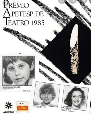 Vanessa Goulart Instagram - Lembrança da criança prodígio que fui...Prêmio Apetesp 1985 - Revelação.

#trending #trend #memoria #teatrosp #tbf #love #criança