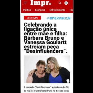 Vanessa Goulart Instagram - Eu e mamãe @barbarabrunoatriz no portal @sigaimprensabr falando sobre @desinfluencers_comedia 

#teatrosp #teatro #cultura #imprensa #love #assessoriadeimprensa #assessoria #instapost #instagram #influencers #familia