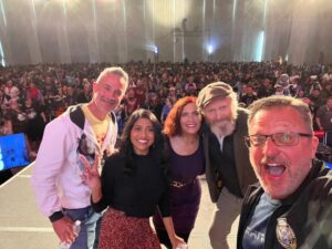 Vanessa Marshall Instagram - So great to see @realfreddieprinze @tiyabird @blumspew and #larsmikkelsen today for “Ten Years of Star Wars Rebels!” Such a special day! We missed you @taylorgray3! Congrats on your incredible work! See you soon! Thank you @c2e2 for the fantastic panel and our #starwwarsfamily for such great questions! We love you! Shout out to @7bucksapop and @celebworx! It’s an honor to work with you both! Thanks for everything! Xo 🫶🏻💚✨