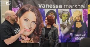 Vanessa Marshall Instagram - So great to meet you @nerdyvet574 at @indianacomicconvention! Glad we finally got to do our interview! Lots of love! Xo 🙏🏻❤️💕

Repost from @thathashtagshow
•
@nerdyvet574 met with Star Wars Rebels Hera Syndulla voice actor @vanessamarshall1138 at the Indiana Comic Convention. 

#ThatHashtagShow #StarWars #StarWarsRebels #VanessaMarshall #THSinterview #interview #indianacomicconvention