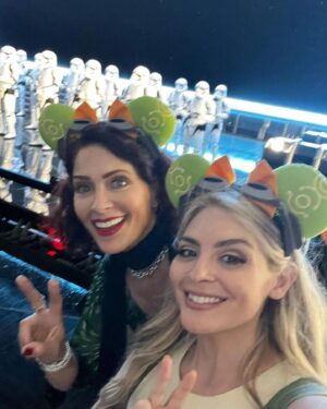 Vanessa Marshall Instagram - Best. Day. Ever! 💚🙏🏻✨✨✨

Repost from @samsyndulla
•
In so many words… 
This was the best day ever✨

Here is a photo dump of the day 🤣

Planning this trip to @disneyland with @vanessamarshall1138 couldn’t have gone more perfect. I’m so thankful for every moment. Especially eating a massive amount of sushi and piloting the falcon with Hera herself (note to self, don’t text and fly)✨

Finally getting to see Emily and @indiespeeder is and always will be the best moments well spent. I’m forever grateful for this chosen family we have created. My heart is so full and I’m just feeling so incredibly overjoyed that these are the moments I get to have with the best people on earth. 

Don’t forget to tune in tomorrow night 5pm pacific time to @vanessamarshall1138 ‘s twitch channel to see our stream. It’s going to be a great time and all proceeds will go to @ndssorg in honor of our girl Indie.

#disneyland #starwarsfamily #herasyndulla