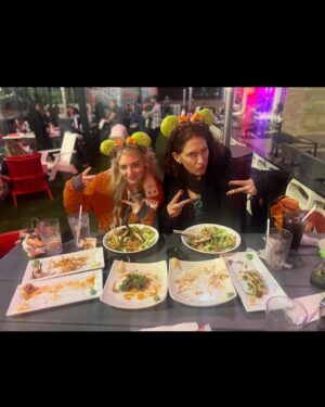 Vanessa Marshall Instagram - Best. Day. Ever! 💚🙏🏻✨✨✨

Repost from @samsyndulla
•
In so many words… 
This was the best day ever✨

Here is a photo dump of the day 🤣

Planning this trip to @disneyland with @vanessamarshall1138 couldn’t have gone more perfect. I’m so thankful for every moment. Especially eating a massive amount of sushi and piloting the falcon with Hera herself (note to self, don’t text and fly)✨

Finally getting to see Emily and @indiespeeder is and always will be the best moments well spent. I’m forever grateful for this chosen family we have created. My heart is so full and I’m just feeling so incredibly overjoyed that these are the moments I get to have with the best people on earth. 

Don’t forget to tune in tomorrow night 5pm pacific time to @vanessamarshall1138 ‘s twitch channel to see our stream. It’s going to be a great time and all proceeds will go to @ndssorg in honor of our girl Indie.

#disneyland #starwarsfamily #herasyndulla