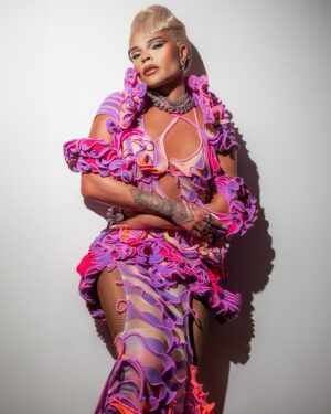 Vanessa Vanjie Mateo Instagram - 🧬 Atomiccccc Blondeeee 

On the mood board was Ri casted in the Fifth Element remake wearing the Miss Vanjie season 10 Barbie x Flower outfit reincarnated. Enigma lady who is fuckable but will pull her Glock 40 out of her yahoo and lay you out 🚬🔫🔬

Masterpiece created by @gregojakpe honored to have your work be  apart of ALL STARS 9 package ⭐️ 

Photography @marco_ovando 
Edited by @marioernun 
Hair by @hassoon_7 @wigsbyhassoon 

ALSO THIS RUNWAY RU TOLD ME I LOOKED LIKE @badgalriri so mission accomplished 🥲😎