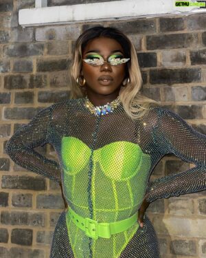 Vanity Milan Instagram - SASSY, SAUCY AND A LIL BIT BOSSY 💚

Bodysuit: @siimadamsondesign 
Hair: @liam_collum_hair