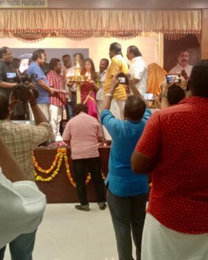 Varsha Viswanath Instagram - Extremely happy to be a part of This event. Thank you @director_vinayan sir & Thrissur samskarika vedhi. “JANAKI” will be a lifetime memory for me.