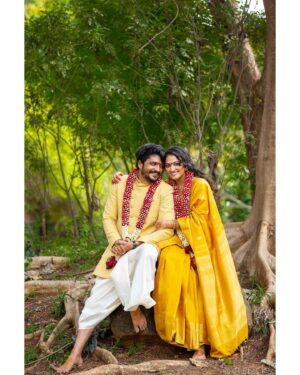 Vasishta N. Simha Instagram - Us ❤️ 
Fav pics 😍 - set 2

#Simhapriya 
#vasishtasimha #hariprriya 
📸 - @vjflicks