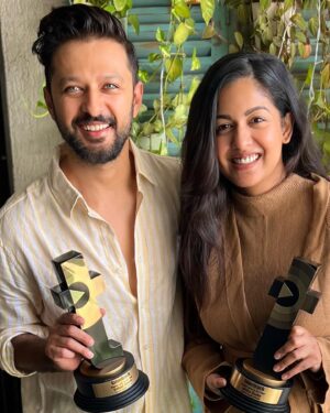Vatsal Sheth Instagram - Honoured to be crowned The Digital Jodi of the Year! 🏆🌟 
Huge thanks to our incredible fans for the unwavering support. Your love fuels our digital journey, and we’re grateful for each one of you. 

Here’s to many more adventures together! 💖🙏 
#Jodioftheyear