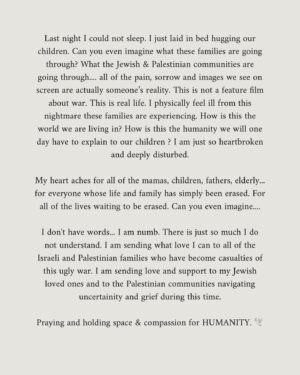 Veronica Valencia Instagram - I have no words. I am numb. I am mourning. These children did not deserve this. Period. The end. 💔 What words I could actually muster up to share are in the slides…. 

Praying and holding space & compassion for HUMANITY. 🕊️
I love you all.