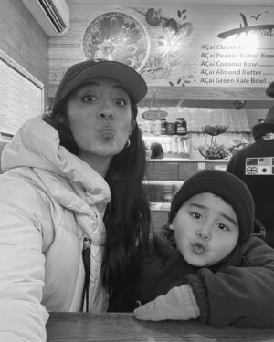 Veronica Valencia Instagram - Smoothies & smooches with my Manhattan boys 💋