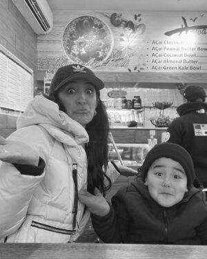 Veronica Valencia Instagram - Smoothies & smooches with my Manhattan boys 💋