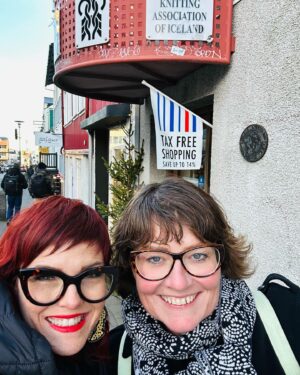 Vickie Howell Instagram - Greetings from @handknitted_iceland ! So nice to meet-up with @raggaeiriks and shop for Lopi wool. 💗🧶🇮🇸