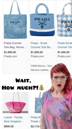 Vickie Howell Instagram - Crochet is represented on the runway in a huge way this season! Also hug, the price tags. Lucky for you, you’ve got skills! 🧶👊🏼

My Nada (not Prada 😉) bag pattern and Wool & the Gang Ra-Ra-Raffia (viscose made from wood pulp!) are just two of the stitcher-centric goodies that come in the YarnYAY! Crochet Box. Get yours today!

(Click link in @vickiehowell bio, or go directly to YarnYAY.com)

#crossstitchersofinstagram #crochetkit #runwaycrochet