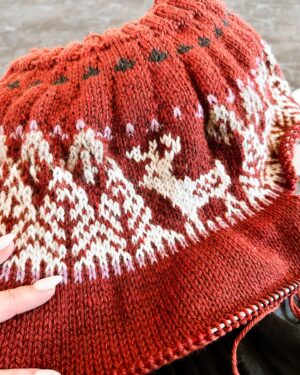 Vickie Howell Instagram - What do people who don’t knit do while they’re stranded at the airport for eleventy hours? 😉

•Project: Alan Wake II #sagasweater by @pawlymade 

🧶: @cascadeyarns 220

For: @r_a__c___c____o_____o______n
