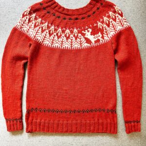 Vickie Howell Instagram - Whaaaa, a full-body, fair-isle, FO?! Who even am I?

🥼Project: Saga Sweater from @alanwakeofficial 

🎁 Made for: @r_a__c___c____o_____o______n 

📝 Pattern by @pawlymade 

🧶 Yarn: @cascadeyarns Cascade 220