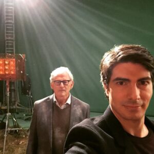 Victor Garber Instagram - Just another Friday #brandonrouth #legendsoftomorrow #therealvictor