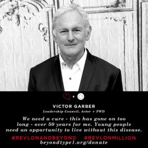 Victor Garber Instagram - I was diagnosed with Type 1 diabetes at the age of 12 and I am living more comfortably than I ever thought possible thanks to technology and improvements in managements. For me now, it is about making life better for your people. They deserve and opportunity to live without this disease, this has gone on far too long.  I am proud to serve on the Leadership Council of Beyond Type 1. With a mission to educate, advocate and cure Type 1, they are changing what it means to live with this chronic disease.

We are competing in the Revlon Love is On Million Dollar 6 week Challenge. The non-profit that raises the most money will be awarded an additional million dollars. Please join me by donating to my team page: https://www.crowdrise.com/beyondtype1-revlon2016/fundraiser/victorgarber1 or link in bio. #T1D #Type1 #Type1diabetes #BeyondType1 #RevlonMillion #LoveIsOn