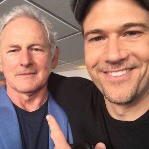 Victor Garber Instagram - Nick Zano @nickzano one of our new super heroes @cw_legendsoftomorrow beyond cool!