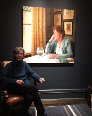 Victor Garber Instagram - My old friend Dame Eileen Atkins sitting in front of her portrait by Rainer Andreesen. The Height Of The Storm has 3 more weeks. See it.