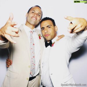 Victor Rasuk Instagram - Incredible night at the #solemates17 event. Happy that my long time friend @quddustv came through BIG! This pic taken by @openairphotobooth pretty much embodies our friendship.. Haha!! #SpecialDay #SuitedUp #OpenAirPhotoBooth