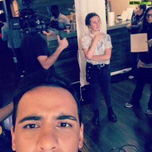Victor Rasuk Instagram - #TBT shooting this cool indie movie a couple weeks ago. Damn,
I gotta work on my selfie game 😋😆🙈. @gillianzinser @ioneskyelee