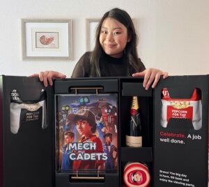 Victoria Grace Instagram - Thank you @netflix🥹 #MechCadets has been trending top 10 across the world!! If you haven’t seen it yet, you’re missing out!😉 #MechCadetYu #Netflix #animatedseries #animation #voiceover #voiceacting #voiceactor