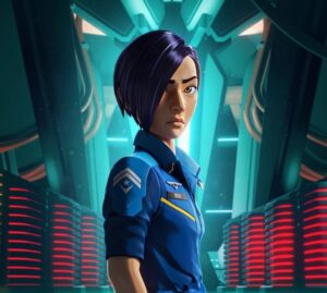 Victoria Grace Instagram - Thank you @netflix🥹 #MechCadets has been trending top 10 across the world!! If you haven’t seen it yet, you’re missing out!😉 #MechCadetYu #Netflix #animatedseries #animation #voiceover #voiceacting #voiceactor