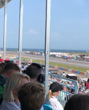 Victoria Pratt Instagram - Yesterday was fun! Flew to St. Petersburg FL for the Indy race. Wore a leather jacket - super smart. Met some cool cats. My baby sang the anthem. Ate some snacks with the  Firestone and Kustom Entertainment folks. Oh yeah, and watched the race! Yeehaw!