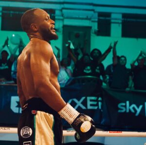Viddal Riley Instagram - A new shiny belt for the collection 🏴󠁧󠁢󠁥󠁮󠁧󠁿🤩

#DuboisRodriguez | Now | York Hall, London | @skysportsboxing