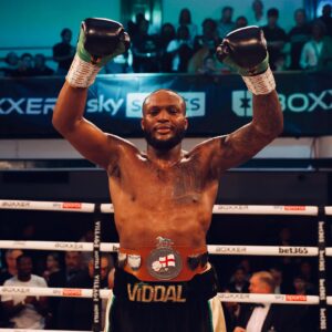 Viddal Riley Instagram - A new shiny belt for the collection 🏴󠁧󠁢󠁥󠁮󠁧󠁿🤩

#DuboisRodriguez | Now | York Hall, London | @skysportsboxing